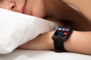 person sleeping smart watch